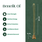 Hanuman Ji Strength Pendant with Chain