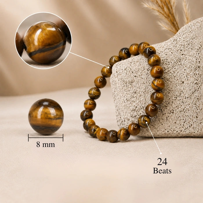 Courageous Tiger Eye Stone Bracelet