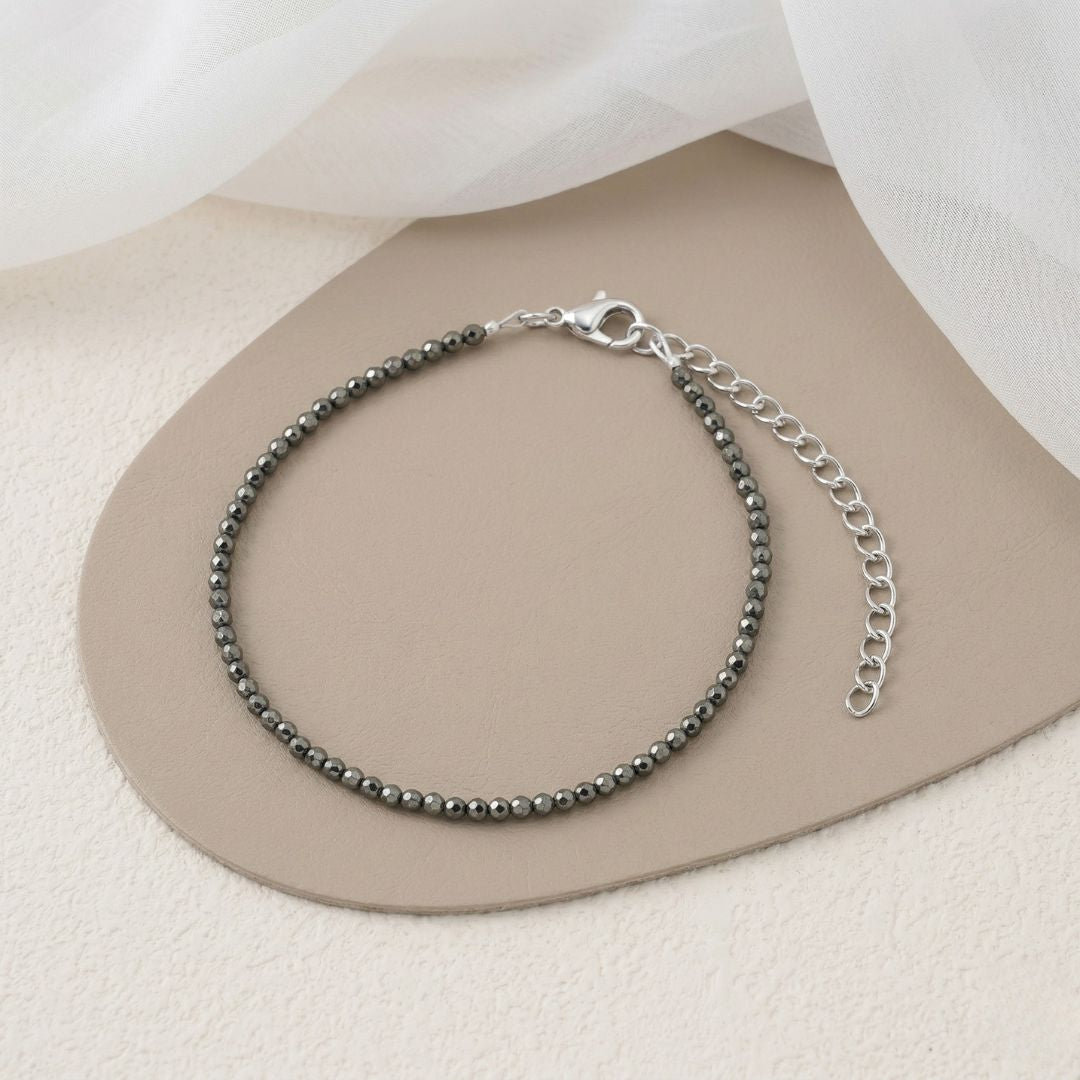 Raw Pyrite Anklet