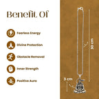 Lord Hanuman Silver Pendant With Chain