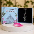 Silver Hanuman Gada Pendant with Chain