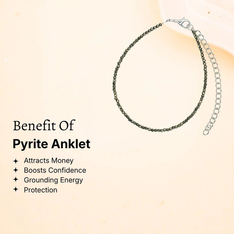 Raw Pyrite Anklet