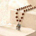 Shiva Pendant with Rudraksha Mala