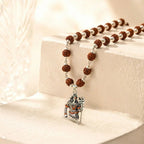Shiva Pendant with Rudraksha Mala