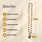 Shiva Pendant with Rudraksha Mala