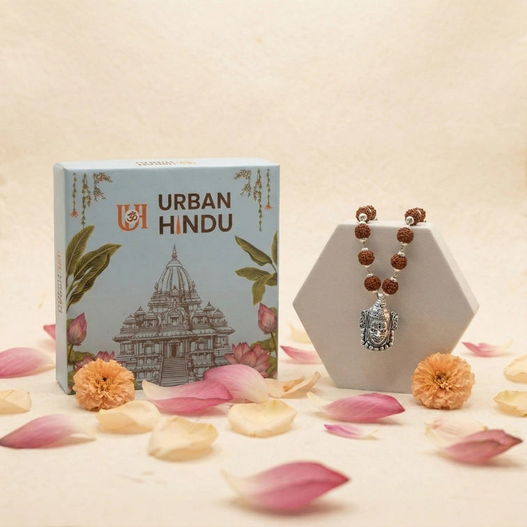 Kalbhairav Pendant with Rudraksha Mala