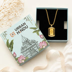 Golden Om Pendant with Chain