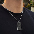 Silver Hanuman Chalisa Pendant With Chain