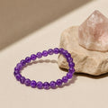 Healing Aura Amethyst  Bracelet