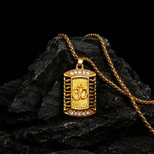 Golden Om Pendant with Chain