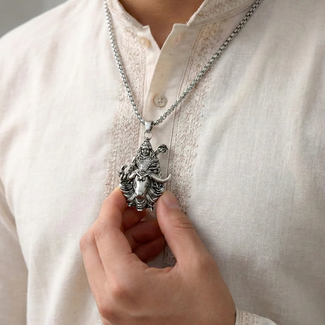 Shiv Ji Nandi Pendant with Chain